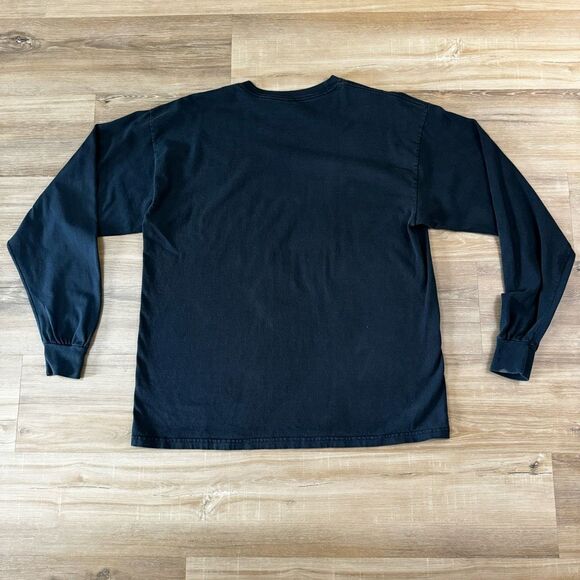 Vintage Y2K Ministry Black Long Sleeve Shirt Devil Graphic Size XL Industrial - Picture 3 of 4